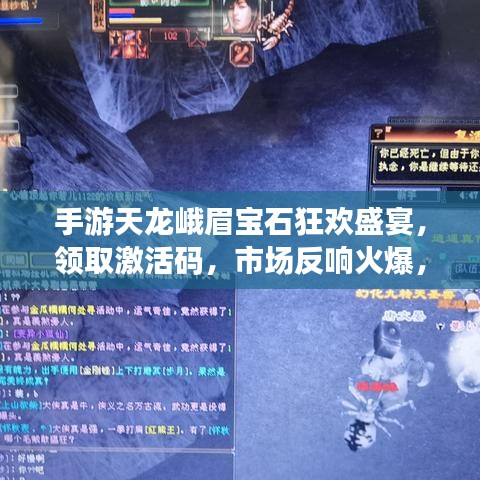 手游天龙峨眉宝石狂欢盛宴,领取激活码,市场反响火爆,未来前景展望无限