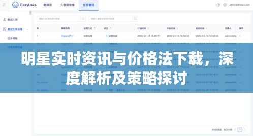 明星实时资讯与价格法下载，深度解析及策略探讨