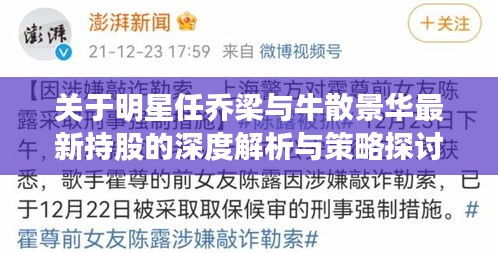 关于明星任乔梁与牛散景华最新持股的深度解析与策略探讨