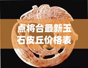点将台最新玉石皮丘价格表揭晓，市场反响热烈，未来展望引人瞩目实时更新信息