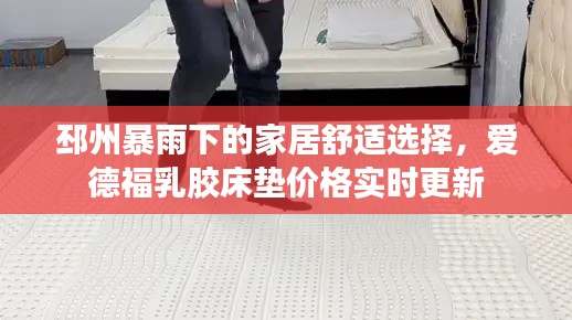 邳州暴雨下的家居舒适选择,爱德福乳胶床垫价格实时更新