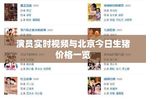 演员实时视频与北京今日生猪价格一览